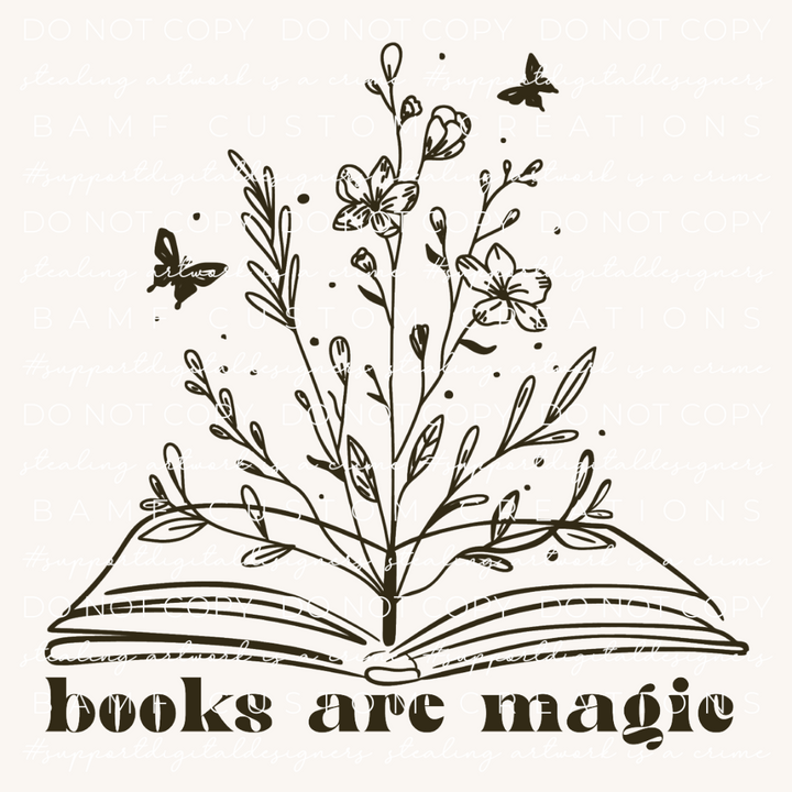 0987 | Books are Magic | Stickercal