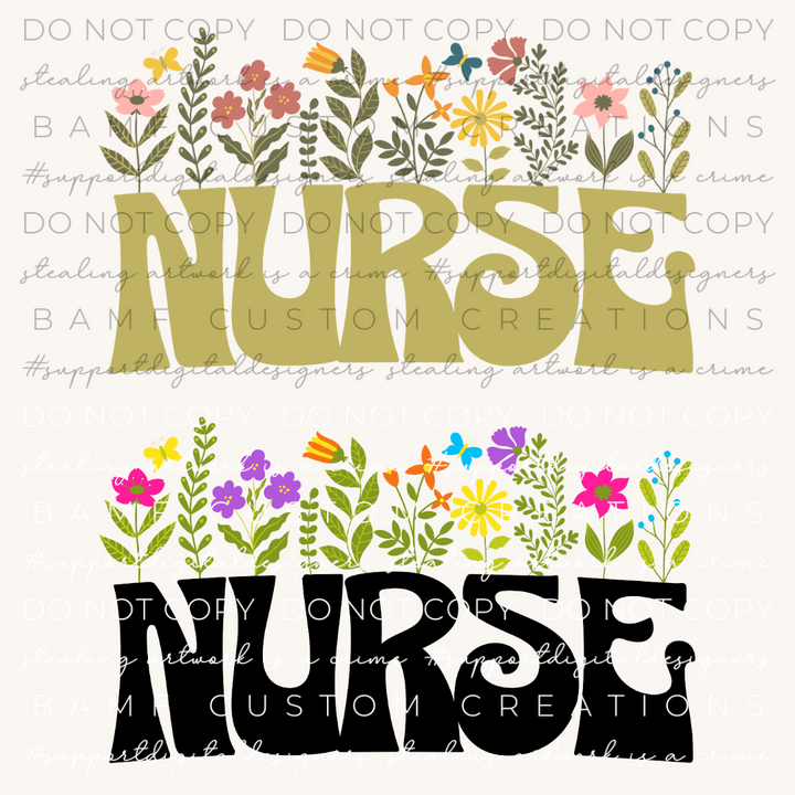 1002 | Floral Nurse | Stickercal