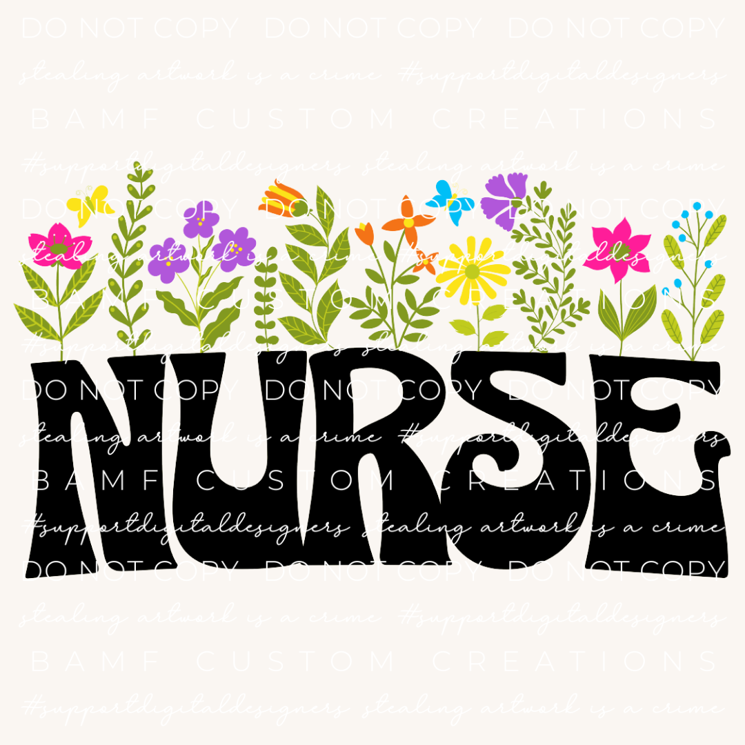 1002 | Floral Nurse | Stickercal