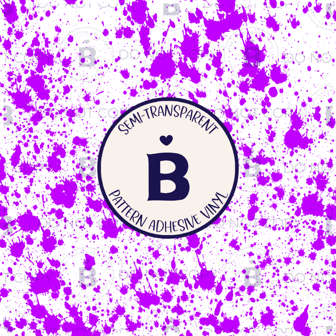 2019 | Purple Paint Splatter | Pattern Vinyl