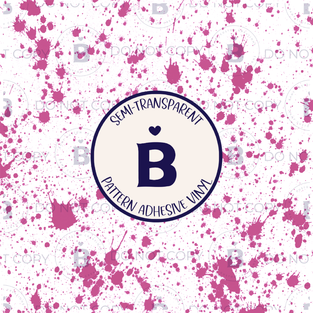 2020 | Pink Paint Splatter | Pattern Vinyl