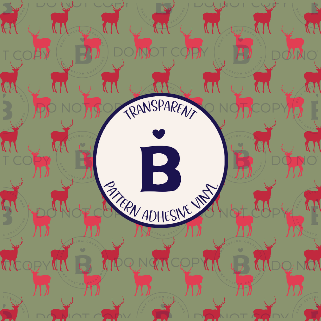 2062 | Holiday Reindeer | Pattern Vinyl