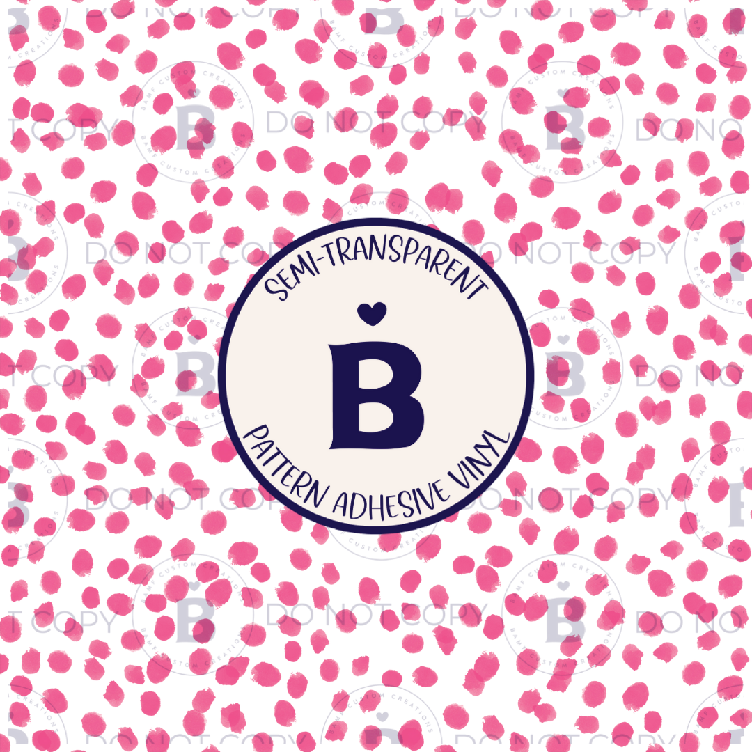 2098 | Pink Spots | Pattern Vinyl