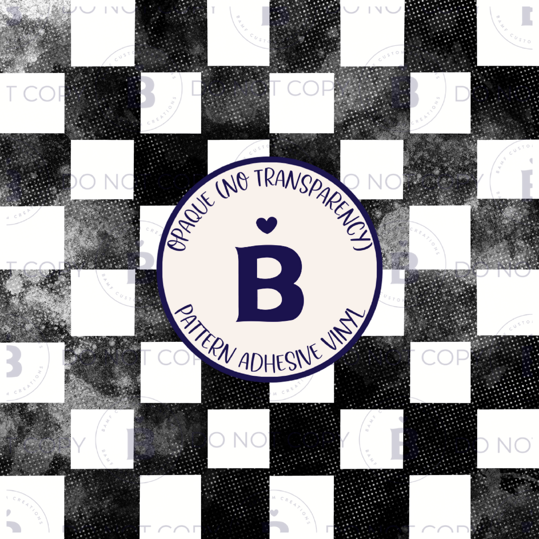 2147 | Checkered Grunge | Pattern Vinyl