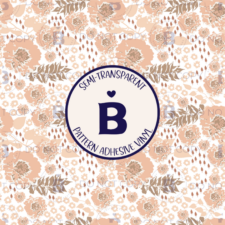 2156 | Brushy Boho Floral | Pattern Vinyl