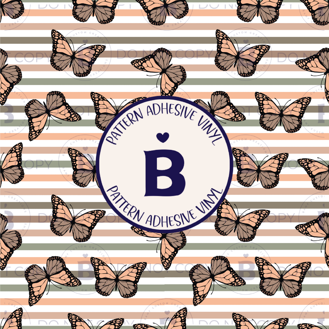 2162 | Butterfly Stripes | Pattern Vinyl
