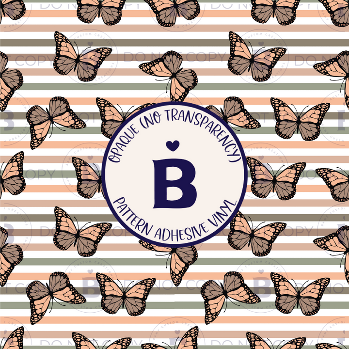 2162 | Butterfly Stripes | Pattern Vinyl