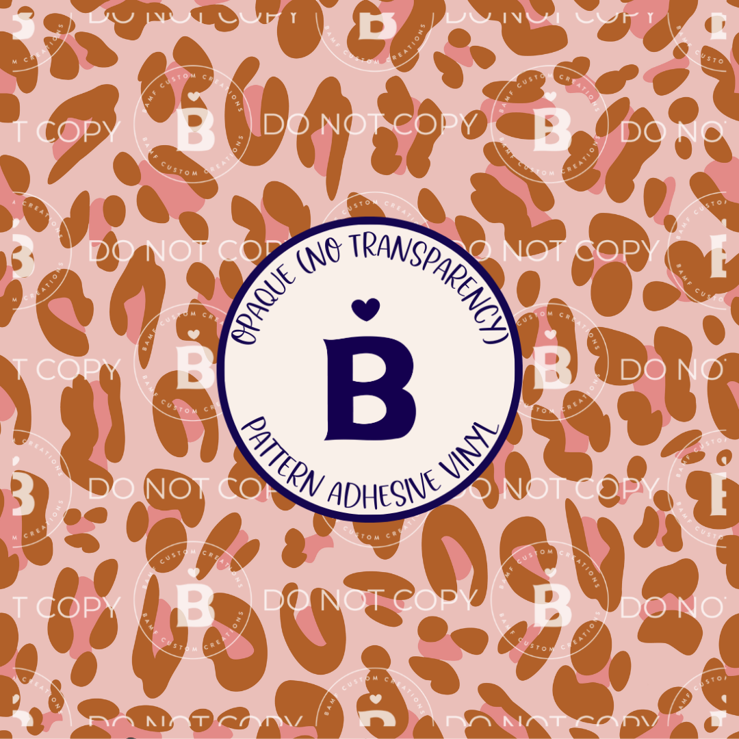 2243 | Pink & Tan Leopard | Pattern Vinyl