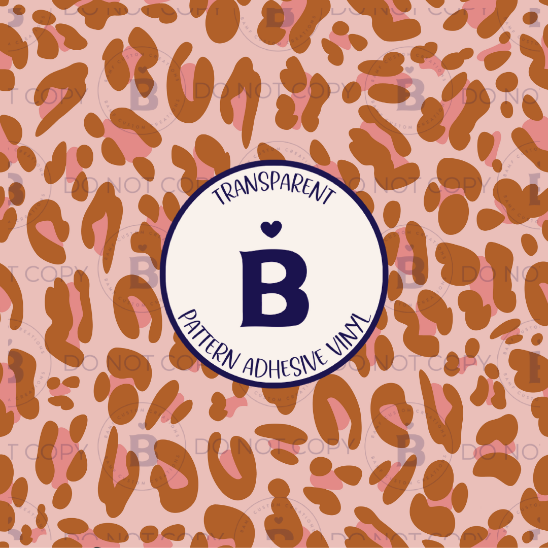 2243 | Pink & Tan Leopard | Pattern Vinyl