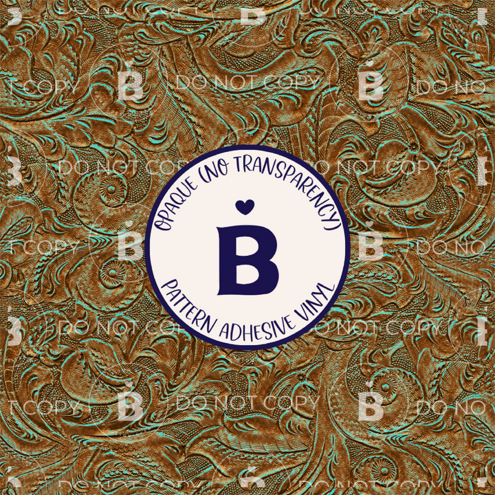 2271 | Tooled Turquoise | Pattern Vinyl