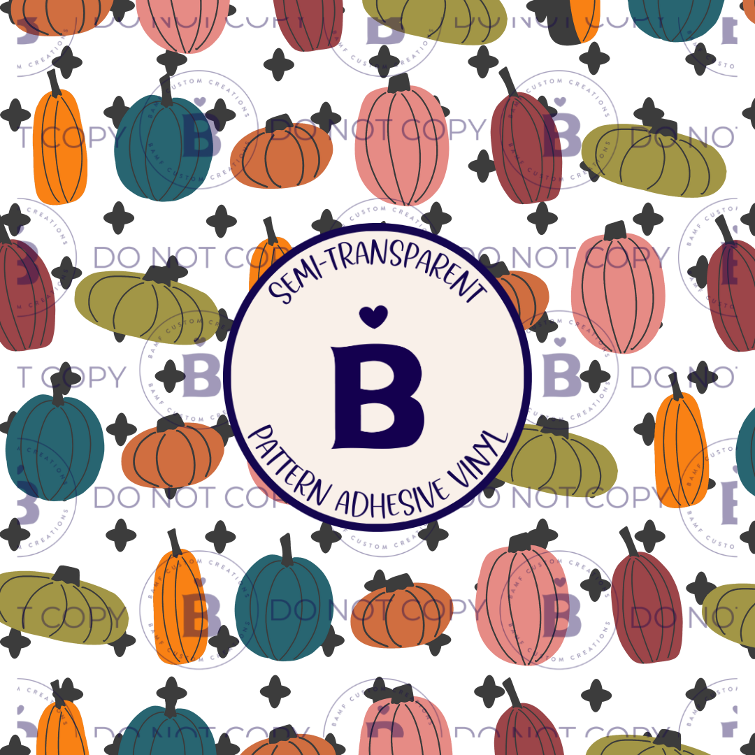 2287 | Autumn Pumpkins | Pattern Vinyl