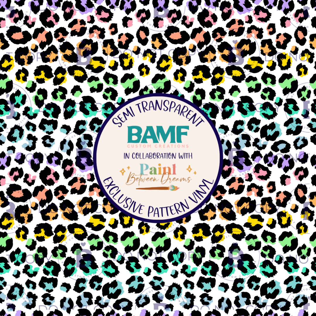 2395 | Summer Rainbow Leopard | Pattern Vinyl
