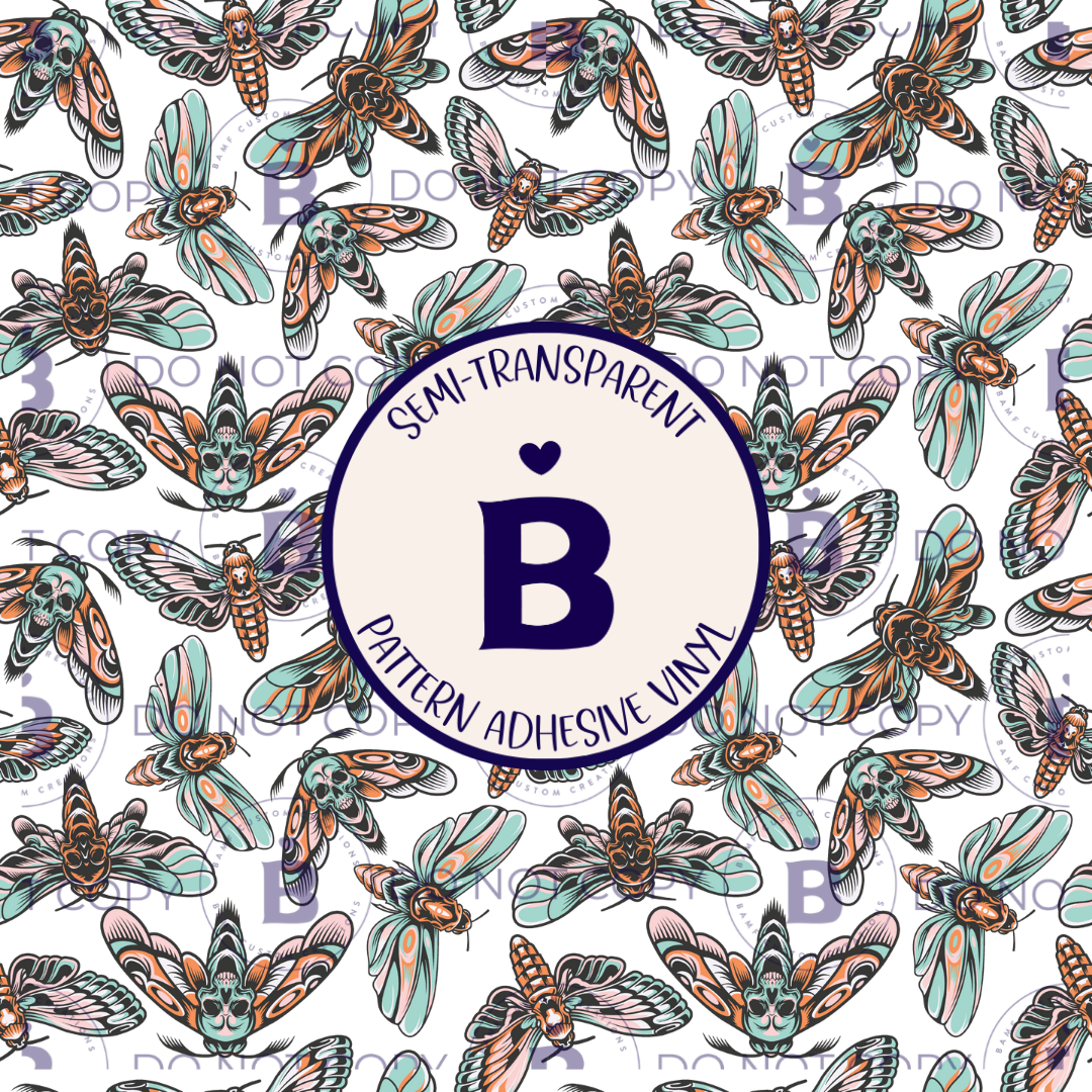 2407 | Skellie Moths | Pattern Vinyl