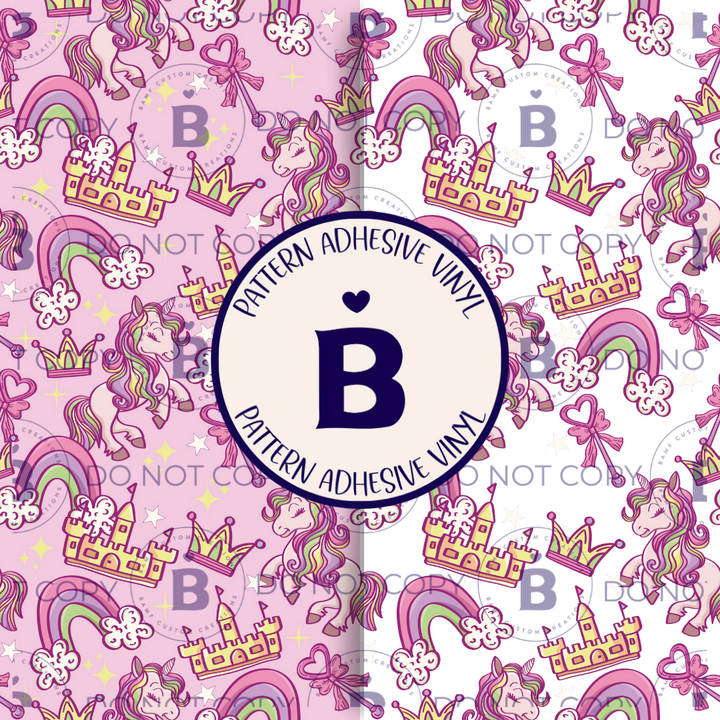 2439 | Unicorn Princess | Pattern Vinyl