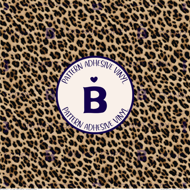 2499 | Authentic Leopard | Pattern Vinyl