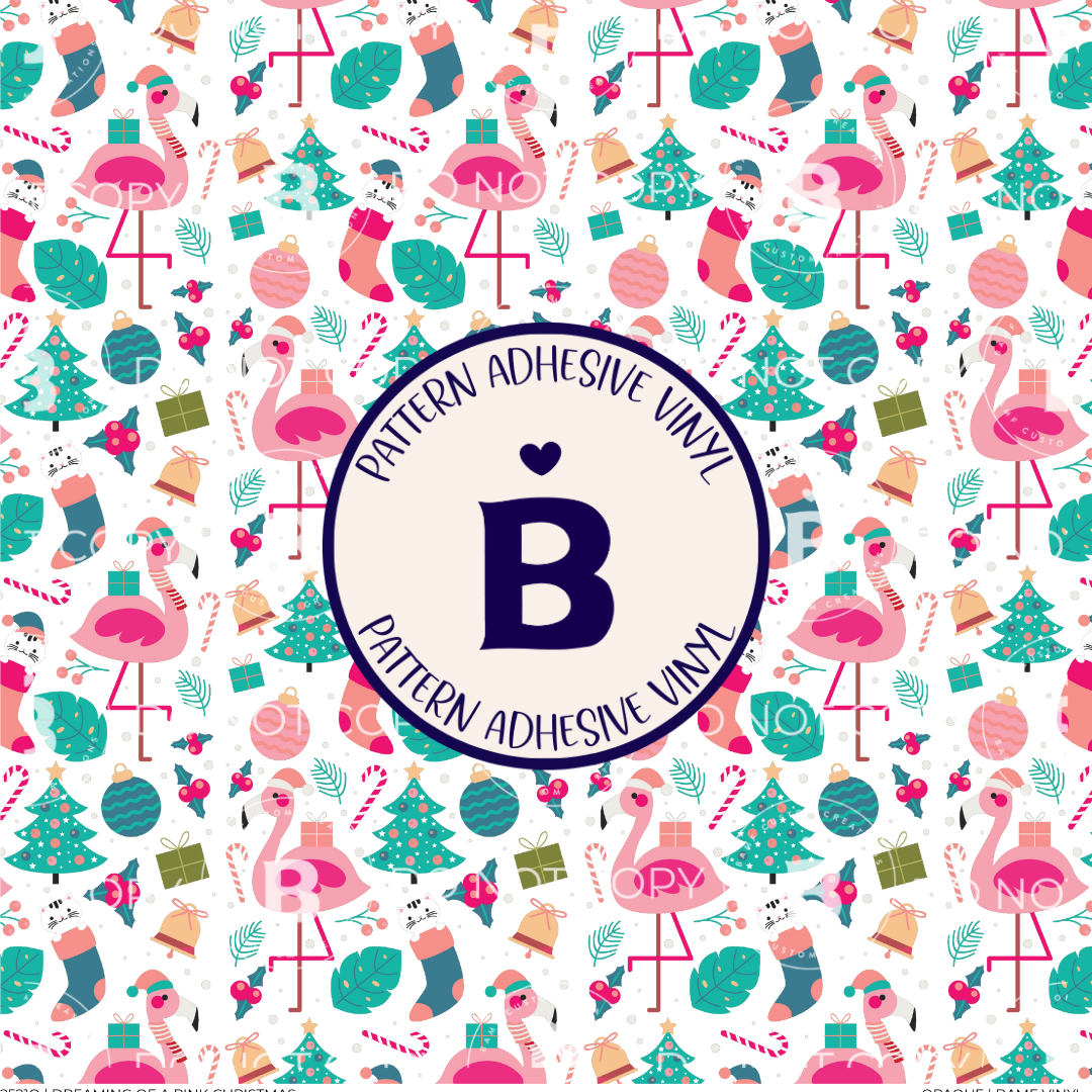 2521 | Dreaming of a Pink Christmas | Pattern Vinyl