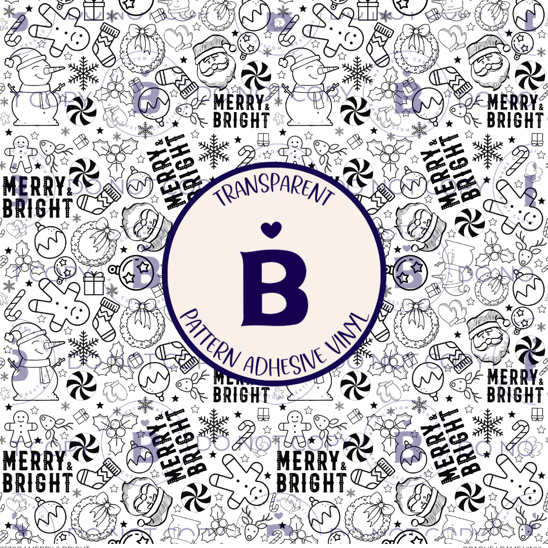 2530 | Merry & Bright | Pattern Vinyl