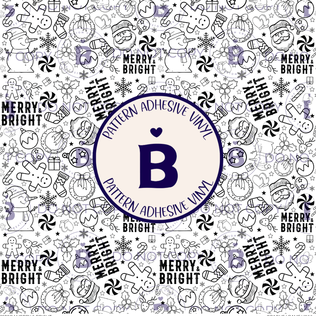 2530 | Merry & Bright | Pattern Vinyl