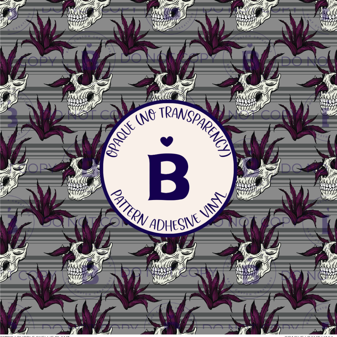 2572 | Purple Skellie Plant | Pattern Vinyl