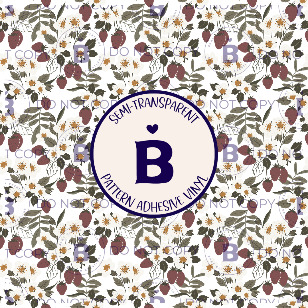 2696 | Berry Blooms | Pattern Vinyl