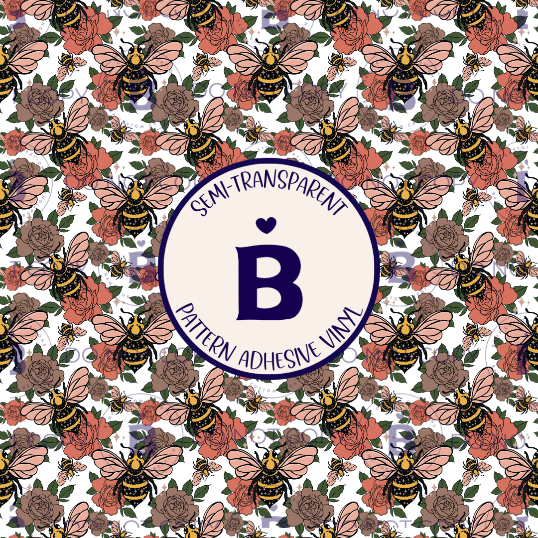 2706 | Blushing Bee | Pattern Vinyl