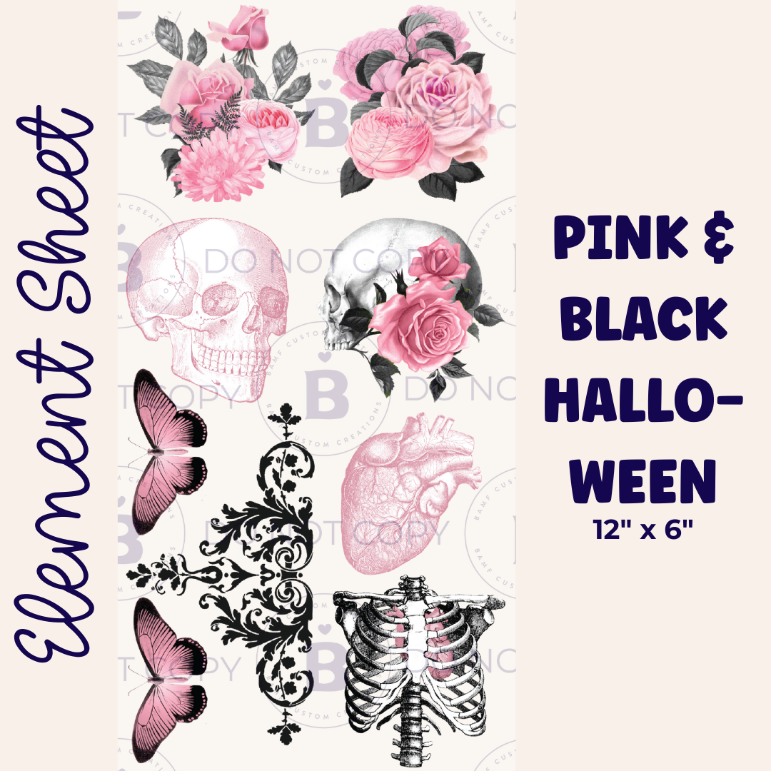 E009 | Spooky Pink | Element Sheet