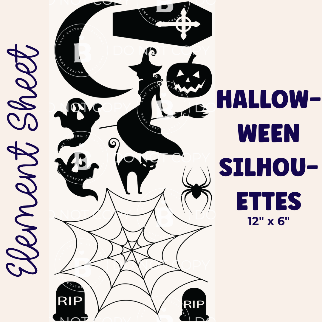 E010 | Halloween Silhouette | Element Sheet