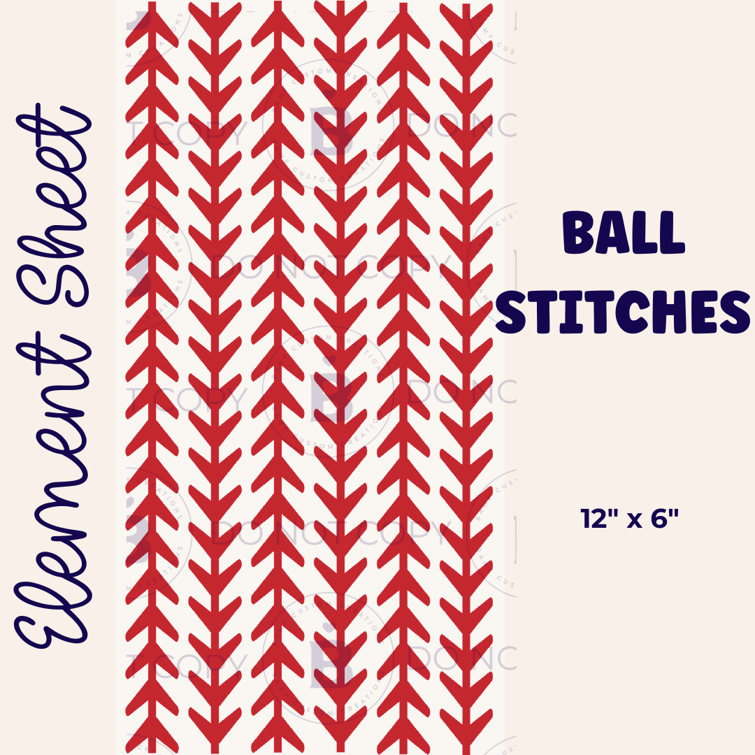 E017 | Baseball/Softball Laces | Element Sheet