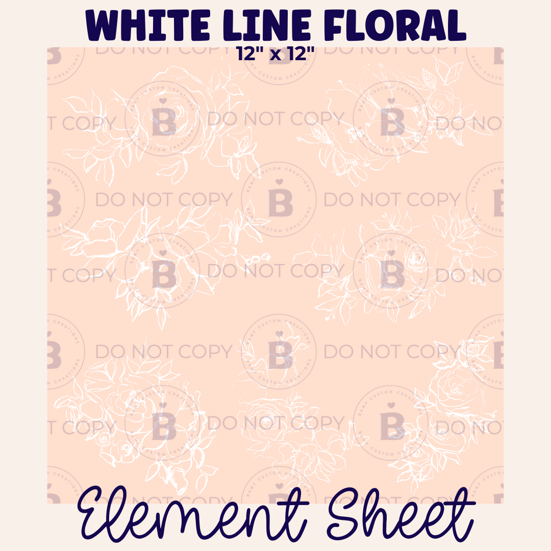 E031 | Monoline Floral | Element Sheet