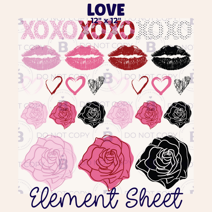 E032 | Love is X's and O's | Element Sheet