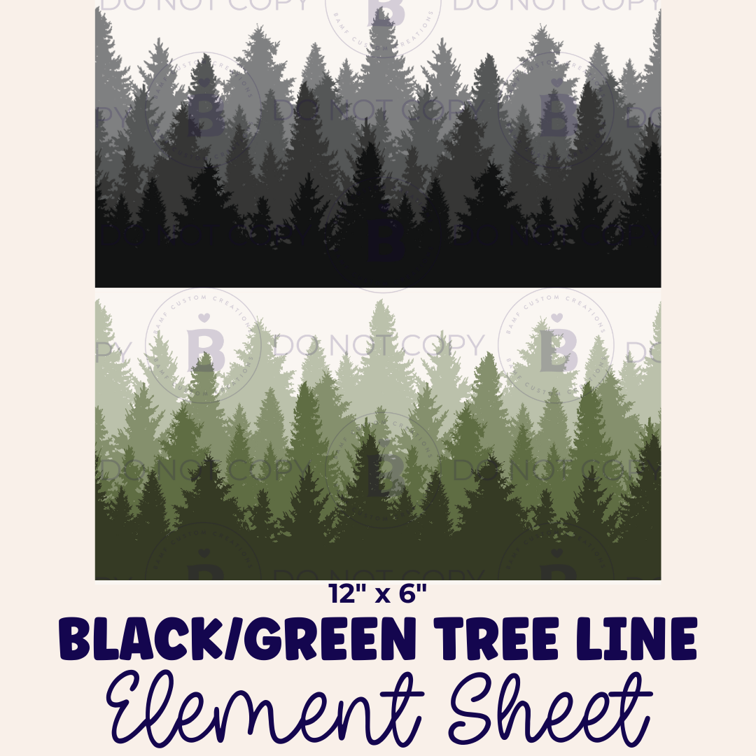 E035 | Tree Silhouette | Element Sheet