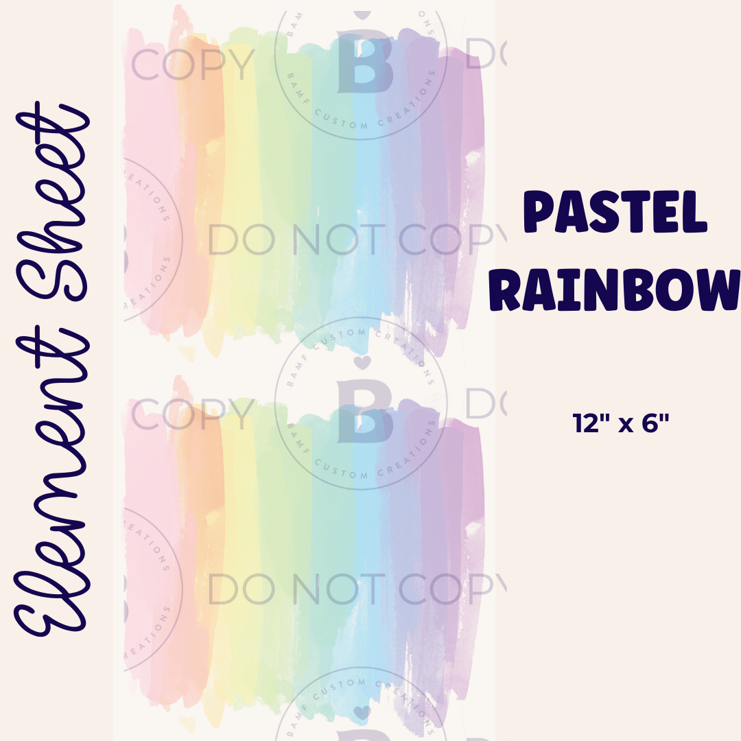 E051 | Pastel Rainbow | Element Sheet