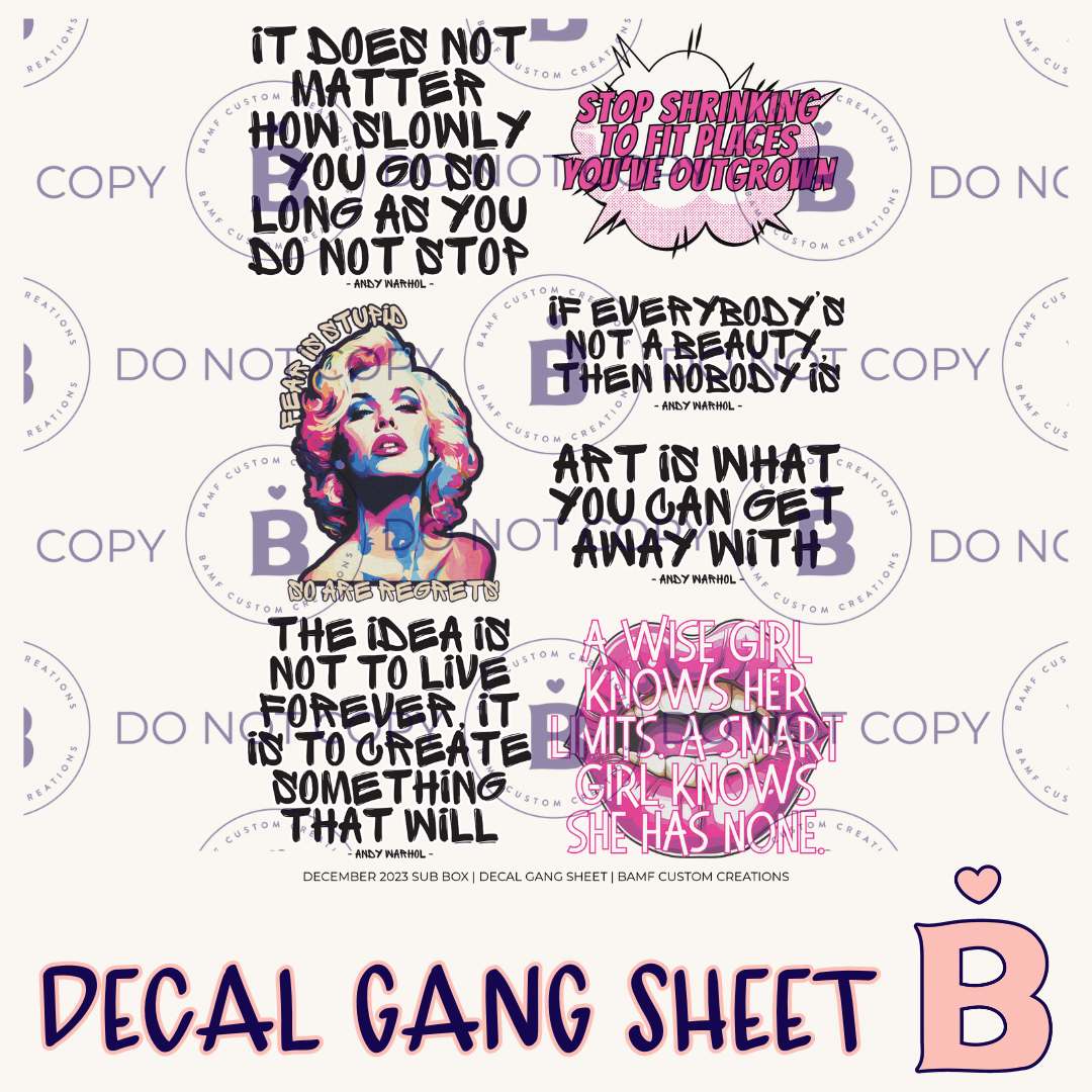 12-2023 | Decal Gang Sheet