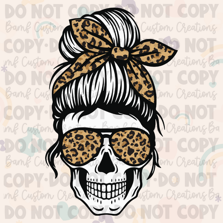 0021 | Leopard Skull | Stickercal