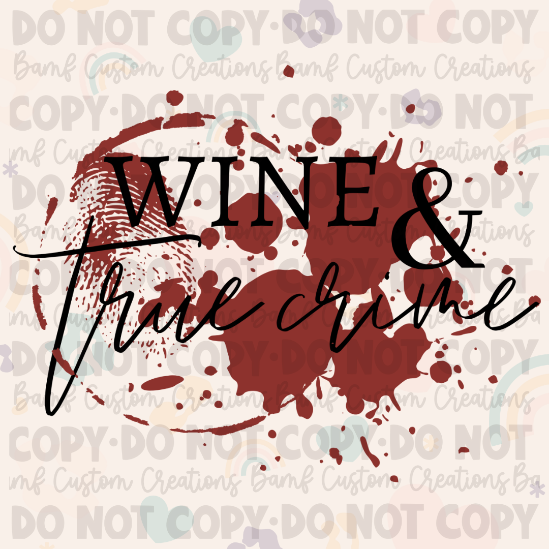 0051 | Wine + True Crime | Stickercal
