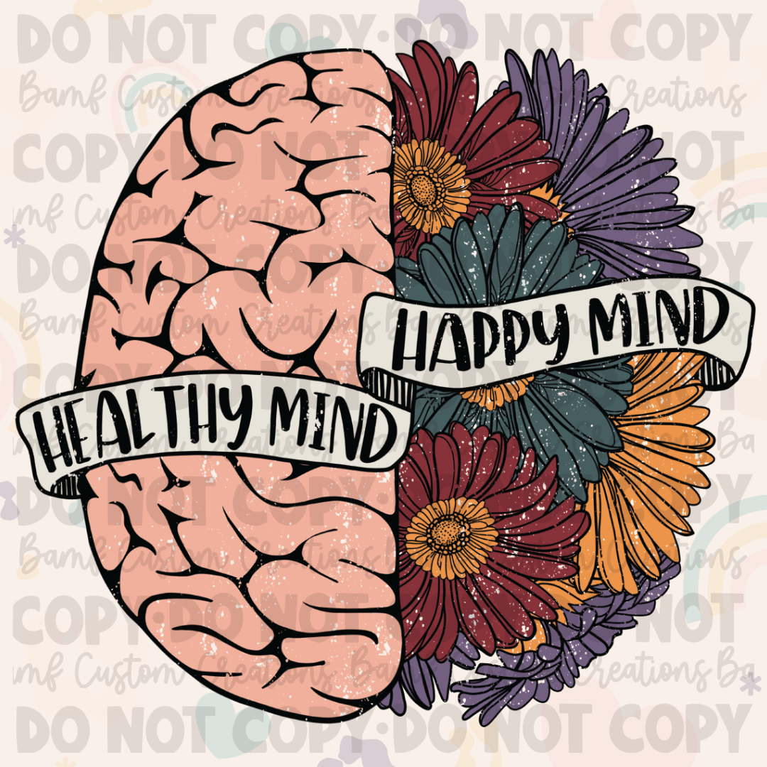 0090 | Healthy Mind Happy Mind | Stickercal