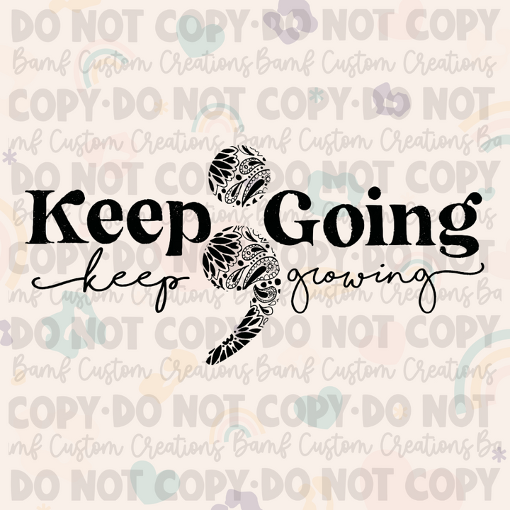 0150 | Keep Going Keep Growing | Stickercal