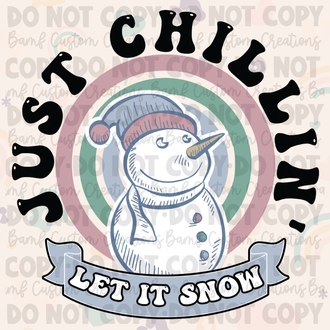 0243 | Just Chillin' - Let It Snow | Stickercal