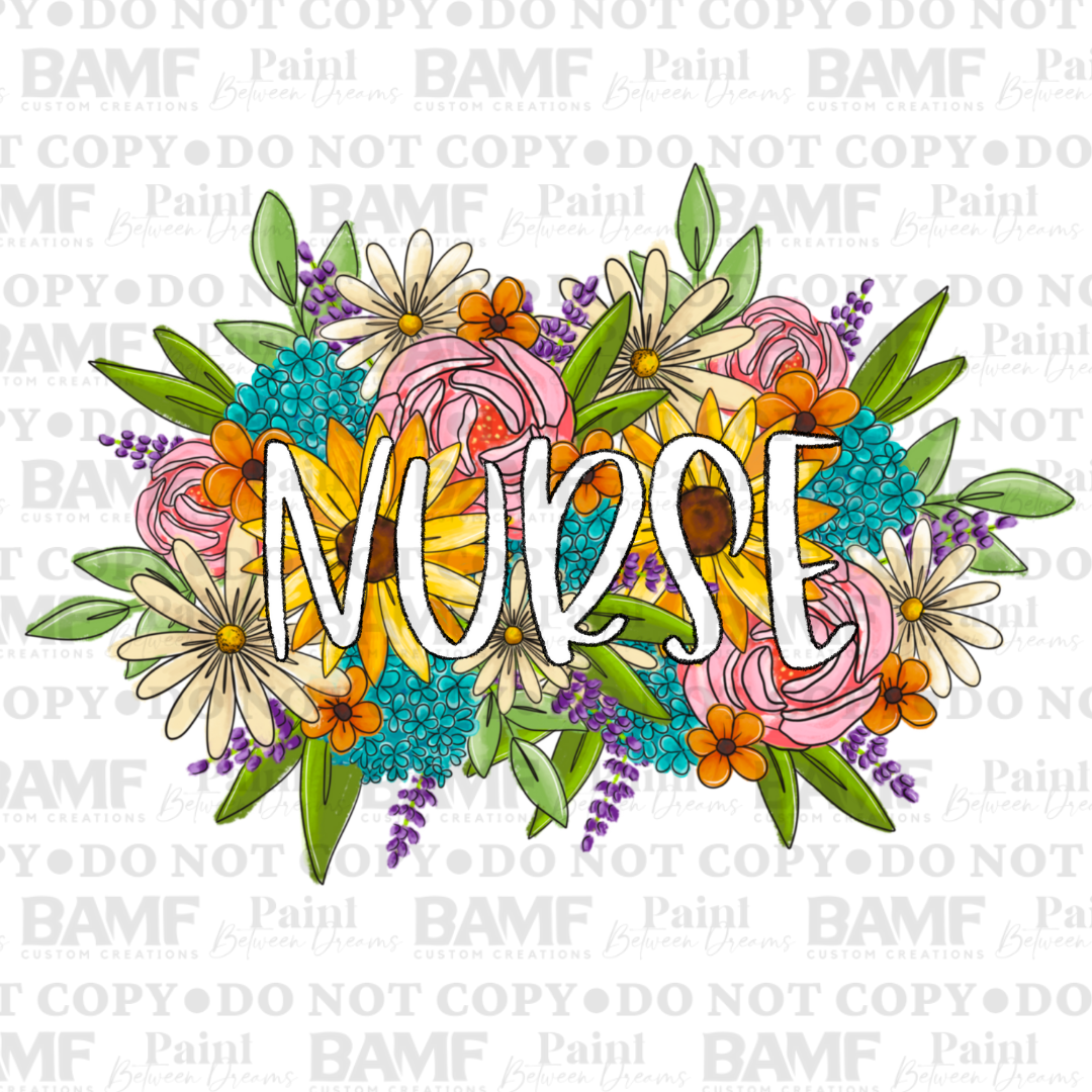 0338 | Floral Nurse | PBD | Stickercal