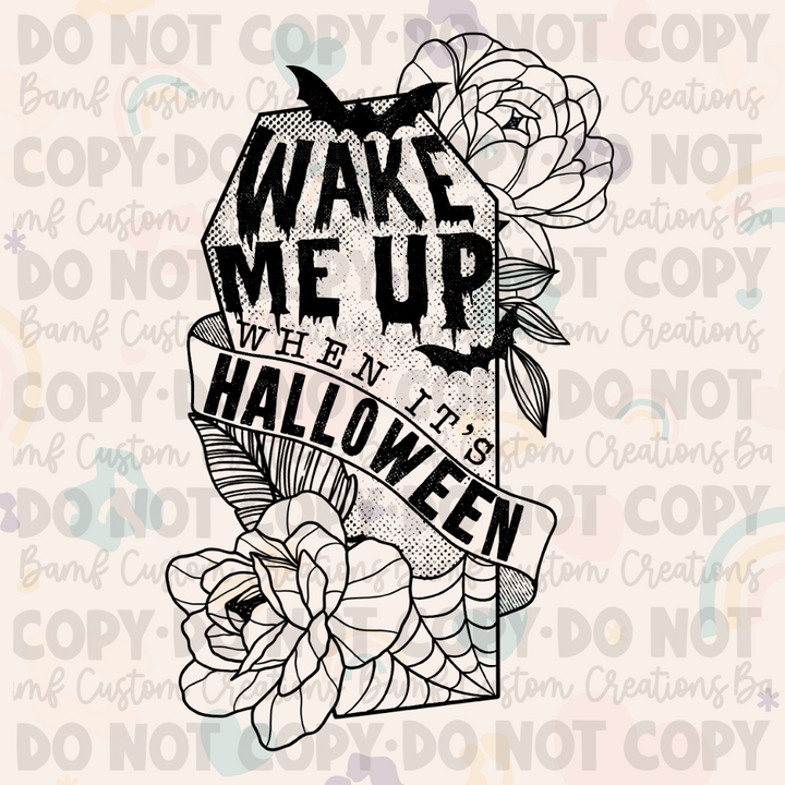 0378 | Wake Me Up When it's Halloween | Stickercal