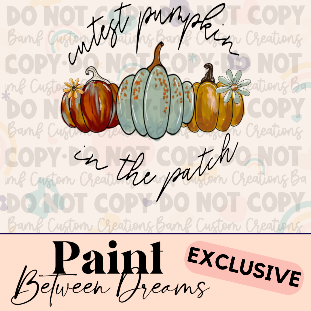 0381 | Cutest Pumpkin in the Patch | PBD | Stickercal