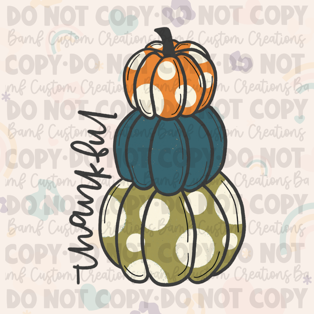 0404 | Stacked Pumpkin Thankful | Stickercal