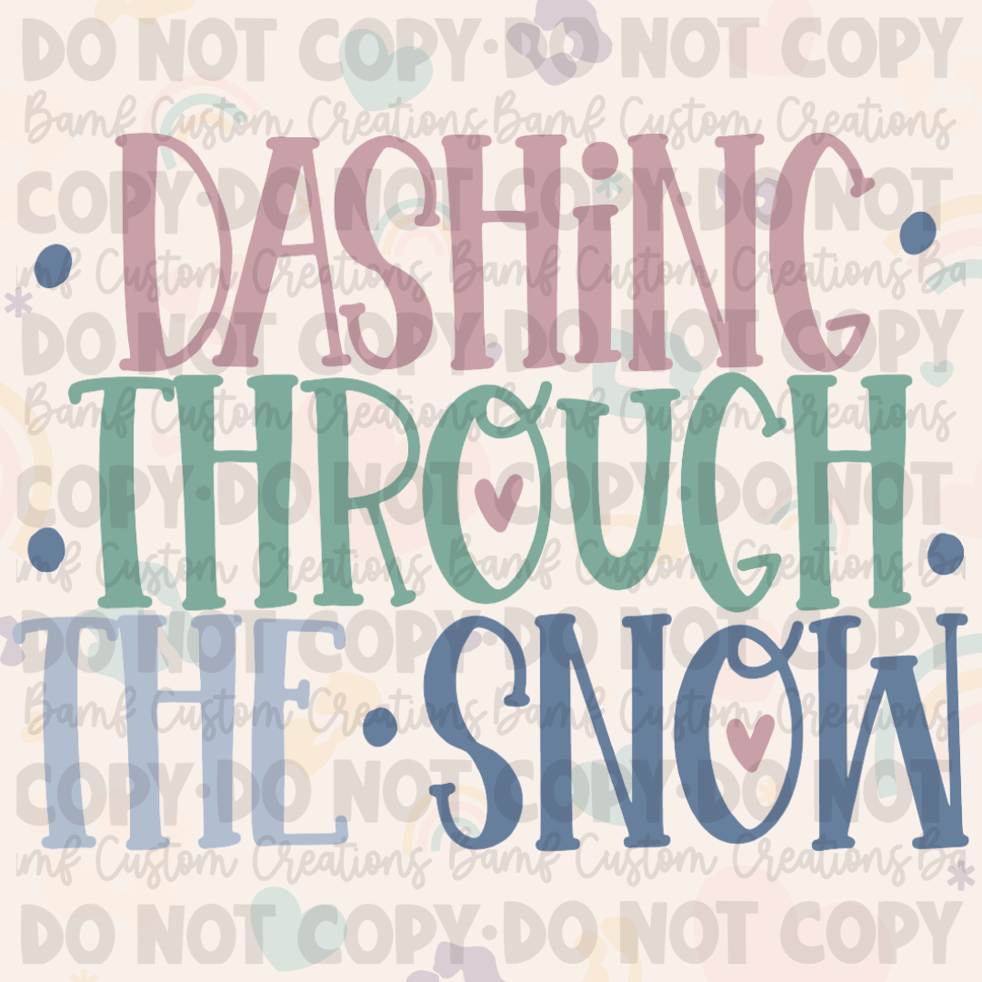 0436 | Dashing through the Snow | Stickercal