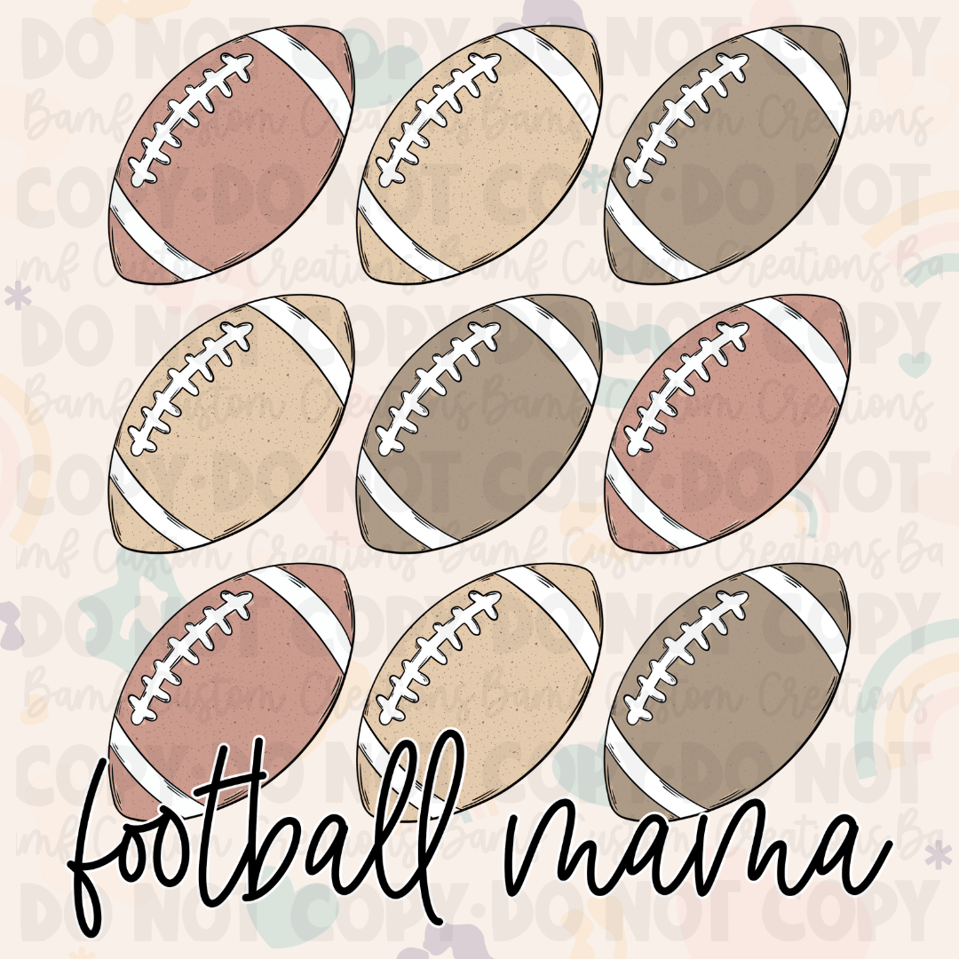 0444 | Football Mama | Stickercal