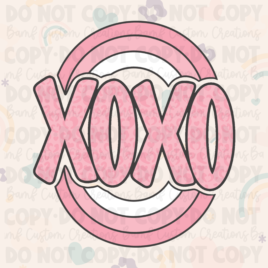 0464 | XOXO | Stickercal