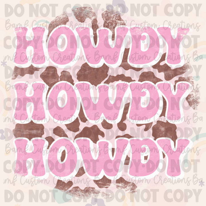 0466 | Howdy Stacked | Stickercal