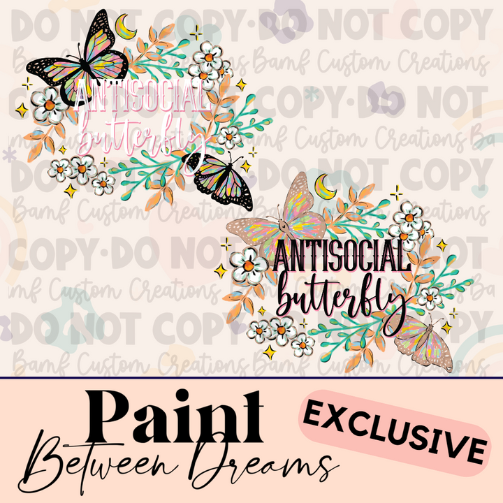 0487 | Anti-Social Butterflies | PBD | Stickercal