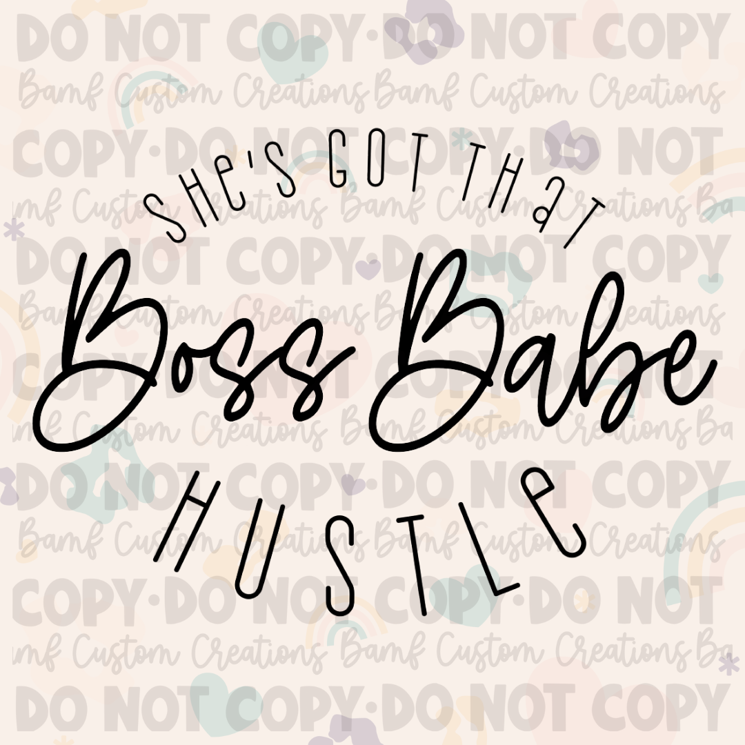 0250 | She's Got That Boss Babe Hustle | Stickercal
