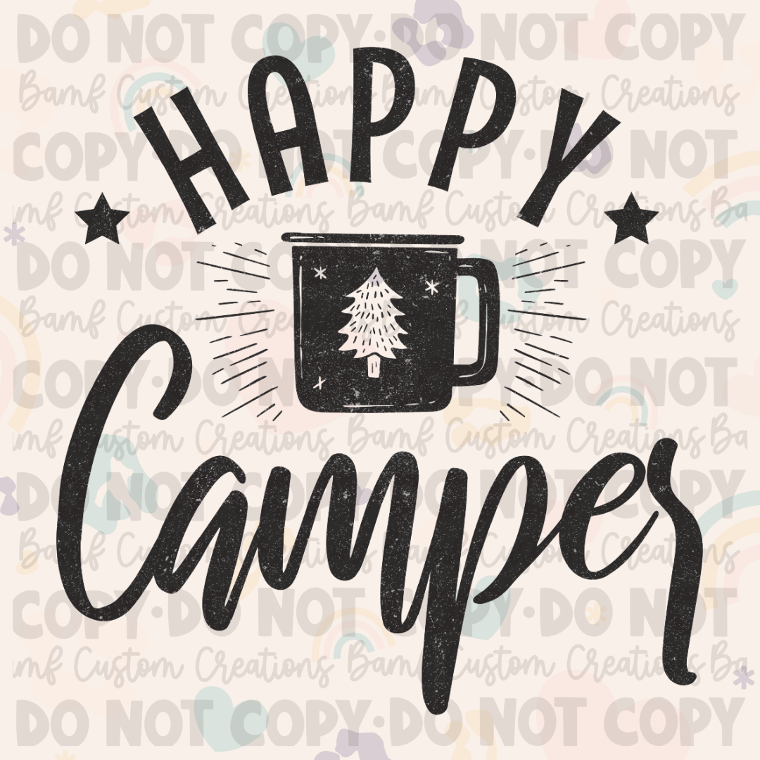 0252 | Happy Camper | Stickercal