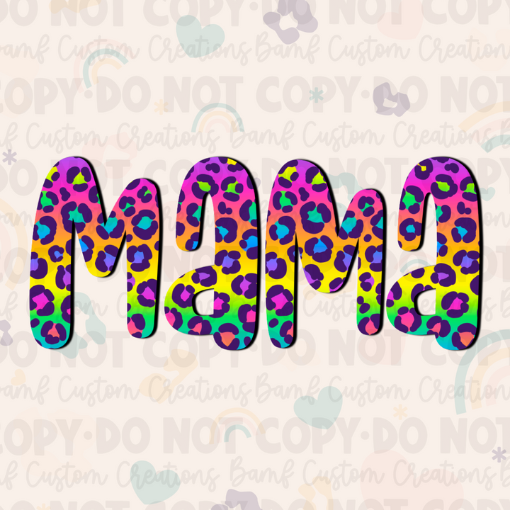 0010 | Mama Rainbow Leopard | Stickercal